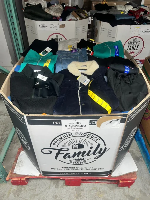 costco return pallets clothing