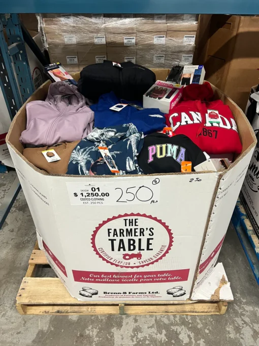 costco reseller clothing pallets