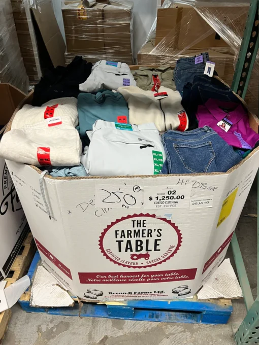 costco mixed clothing pallets