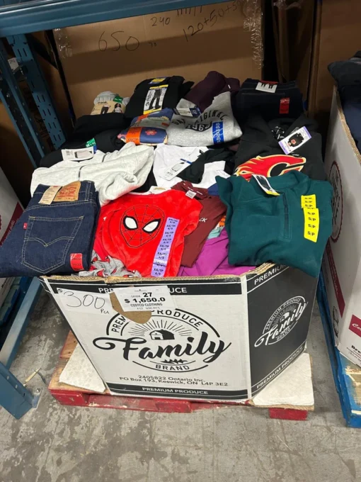 costco liquidation warehouse clothing